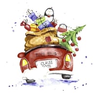 Paper+design Serviettes x20 xmas drive 33x33cm 3 plis