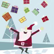 Serviettes x20 xmas hurray 33x33cm 3 plis