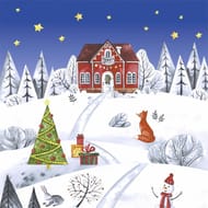 20 serviettes 33x33cm winter land