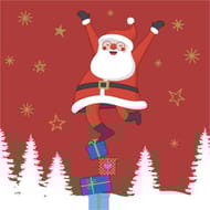 20 serviettes 33x33cm 3 plis santa time