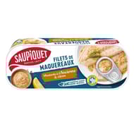 Saupiquet filets maquerreaux moutarde ancienne et citron 1/4 169g