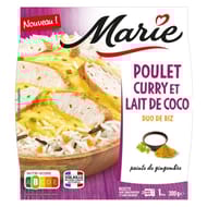 Marie poulet sauce au curry et lait de coco, riz basmati et riz sauvage 300g