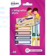 Avery - 30 étiquettes stylos s 50X10 mm magie