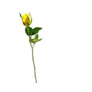 Rose jaune 40 cm bouton de 3.8 cm hauteur 40 cm