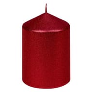 Bougie cylindrique kiew 100/67mm rouge