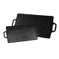 Plancha fonte 42x23 cm reversible