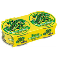 Le savoureux miettes de thon généreuses à l'huile d'olive vierge extra 1/5 lot de 2