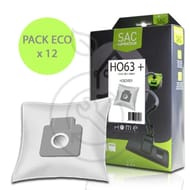 Home Equipement sac synthétique pour aspirateur X12 HEHO63+ECO