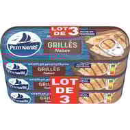 Petit navire filets de maquereaux grillés nature sans arôme ajoutés 330g