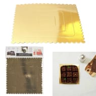 Supports à gâteau carré x5 25 cm
