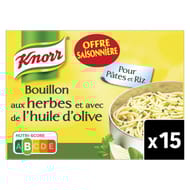 Knorr bouillon aux herbes et à l'huile d'olive 15 tablettes 150g