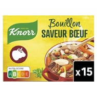 Knorr bouillon géant de boeuf 15 tablettes 150g