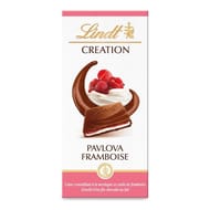 Lindt création lait pavlova framboise 150g