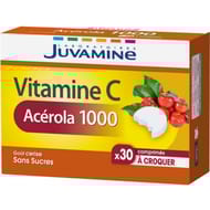 Juvamine acerola 1000 mg 30 comprimés à croquer 68g