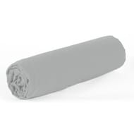 Drap housse 90x190 "uni 57 fils gris perle"