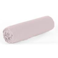 Drap housse 90x190 uni rose clair 57 fils