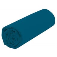 Drap housse 90x190 "uni 57 fils canard"