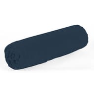 Drap housse 160x200 uni bleu 57 fils
