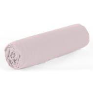 Drap housse 160x200 uni rose clair 57 fils