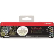 Boîte métal 6 stabilo pen 68 metallic - assortis