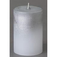 Bougie foggy 10 cm argent