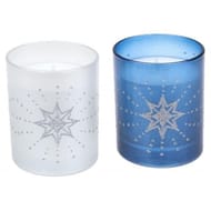 Bougie en verre dara 79/65 blanc
