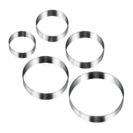 5 emporte pièces inox ronds