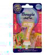 Sainte lucie bougie chiffre "7"