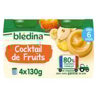 Bledina pots cocktail de fruits 4x130g