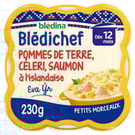 Blédina blédichef écrasé de pommes de terre céleri saumon à l'islandaise 230g