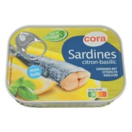 Cora sardines citron basilic 135g