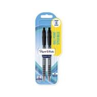 2 stylo billes flexgrip ultra rétractables, noir