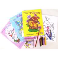 Lot de 3 albums de coloriage + accessoires