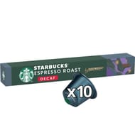 Starbucks by Nespresso - Espresso roast décaféiné, x10 - 57g