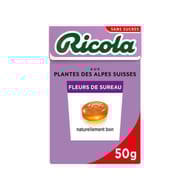 Ricola fleurs de sureau sans sucres boîte de 50g