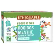 Ethiquable rooibos menthe Afrique du sud bio 20 sachets 40g