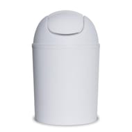 Poubelle swing plastique blanc 5 litre