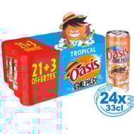 Oasis tropical boite slim 24x33cl (dont 3 offerts)
