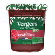 Vergers des Alpilles confiture extra  bio framboise 370g