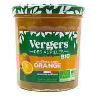 Verger des Alpilles confiture extra vergers bio oranges 370g