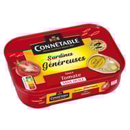 Connétable sardines généreuses à la tomate 140g
