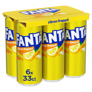 Fanta citron boite 6x33cl sleek