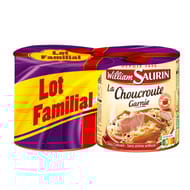 William saurin choucroute garnie 800g x2 lot familial