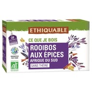 Ethiquable rooibos aux épices afrique du sud bio 40g