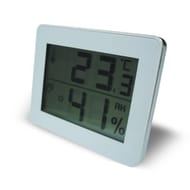 Otio thermo hygro avec ecran lcd blanc
