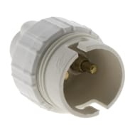 Prodelect douille b22 blanc nylon d8 passe fil