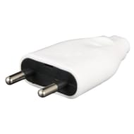 Prodelect fiche male 6a sortie droite blanc