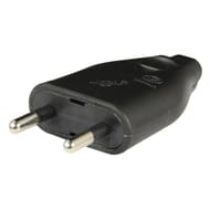 Prodelect fiche male 6a sortie droite noir