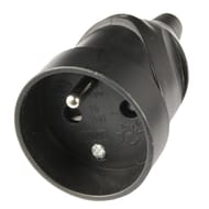 Prodelect fiche femelle droite 16a + t noire