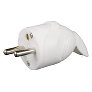 Prodelect fiche male coudee 16a + terre blanc